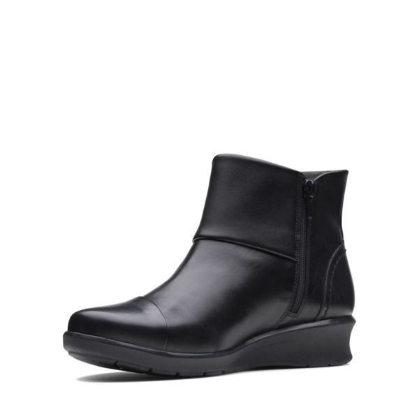 Clarks Womens Hope Track Ankle Boots Black | UK-8675210